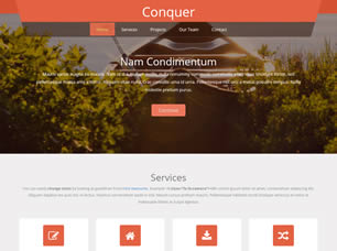 Conquer Free Website Template