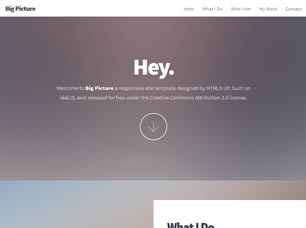 Big Picture Free CSS Template