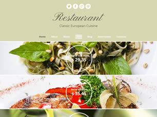 Classic European Cuisine Free Website Template