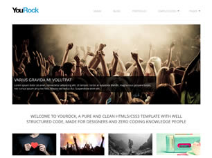 YouRock Free Website Template