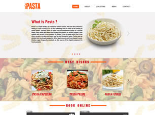 King of Pasta Free Website Template