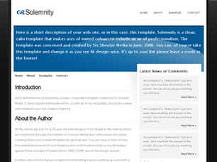 Solemnity Free Website Template