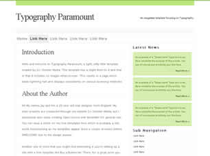 Typography Paramount Free Website Template