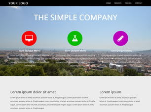 Simple Company Free Website Template