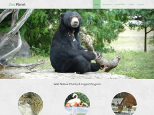 Zoo Planet Free Website Template