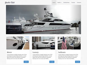 Yacht Club Free Website Template