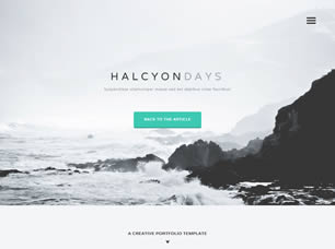 Halcyon Days Free Website Template