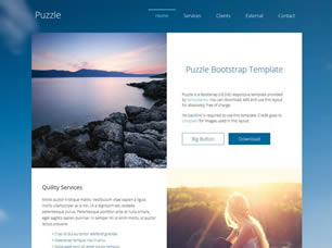 Puzzle Free Website Template