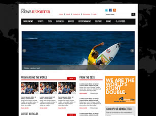 The News Reporter Free Website Template