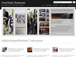 GreyScale Business Free CSS Template