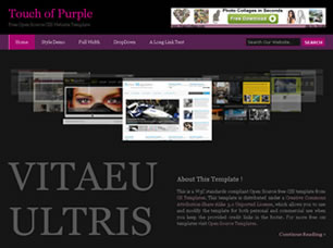 Touch of Purple Free CSS Template