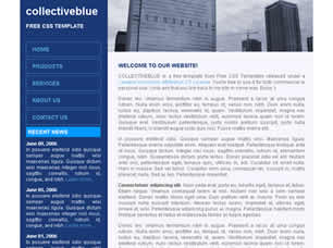 CollectiveBlue Free Website Template