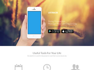 Lifetrackr Free Website Template