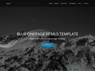 BLUE Free CSS Template