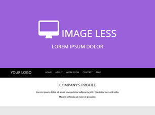 Image Less Free Website Template