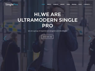 SinglePro Free Website Template