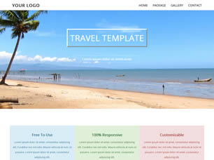 Travelic Free Website Template