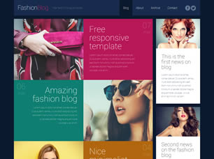 Fashion Blog Free Website Template