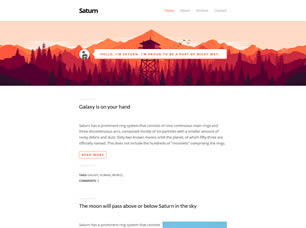 Saturn Free Website Template
