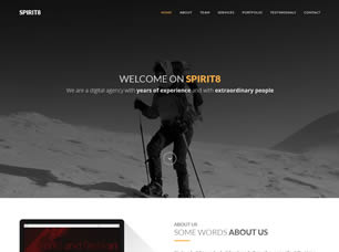 Spirit8 Free Website Template