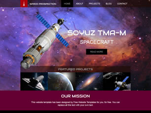Space Prospection Free CSS Template