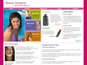 Beauty Company Free CSS Template