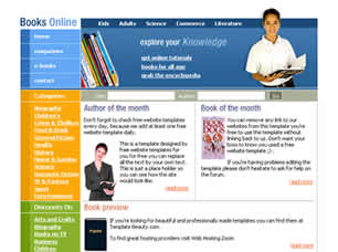 Books Online Free Website Template