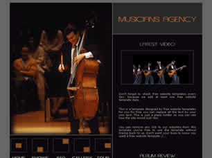 Musicians Agency Free Website Template