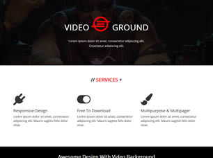 Video Background Free Website Template