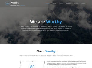 Worthy v1.0 Free Website Template