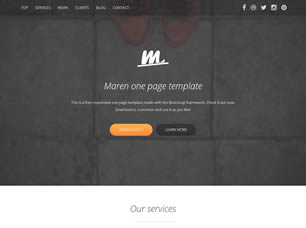 Maren v1.0 Free Website Template