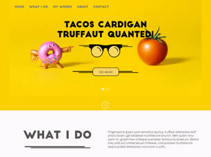 Pink Donut Free Website Template