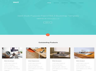 Valet Free Website Template