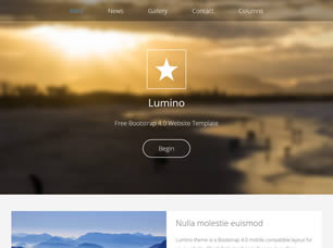 Lumino Free Website Template