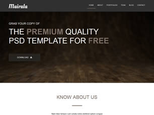 Mairala Free Website Template