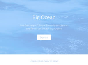 Ocean Free Website Template