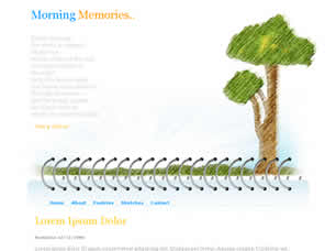 Morning Memories Free Website Template