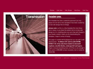 Transmission Free Website Template
