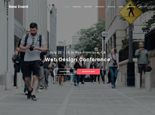 New Event Free Website Template