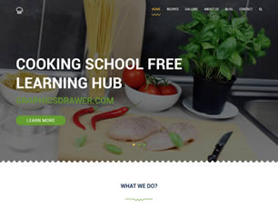Cooking School Free Website Template
