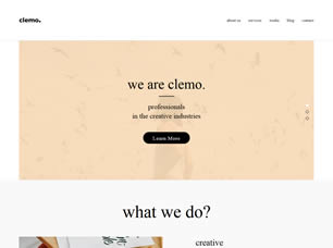 Clemo Free Website Template