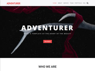 Adventurer Free Website Template