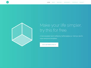 Cube Free Website Template