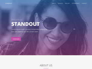 Standout Free Website Template