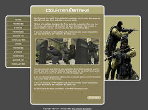 Counter Strike Free Website Template