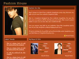 Fashion House Free Website Template