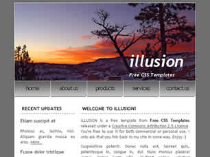 Illusion Free CSS Template