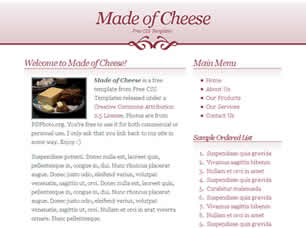Made of Cheese Free CSS Template