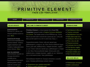 Primitive Element Free Website Template