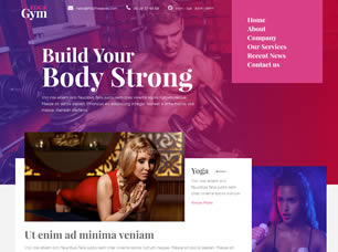 Fitness Free CSS Template
